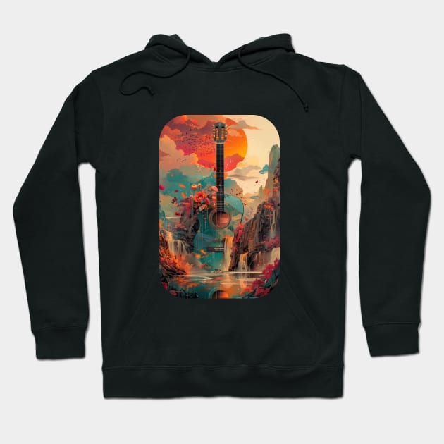 Guitar Country Hoodie by DavidLoblaw